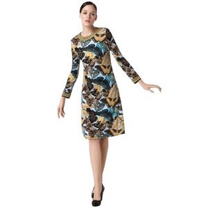 TORY BURCH butterfly Kareema silk shift dress